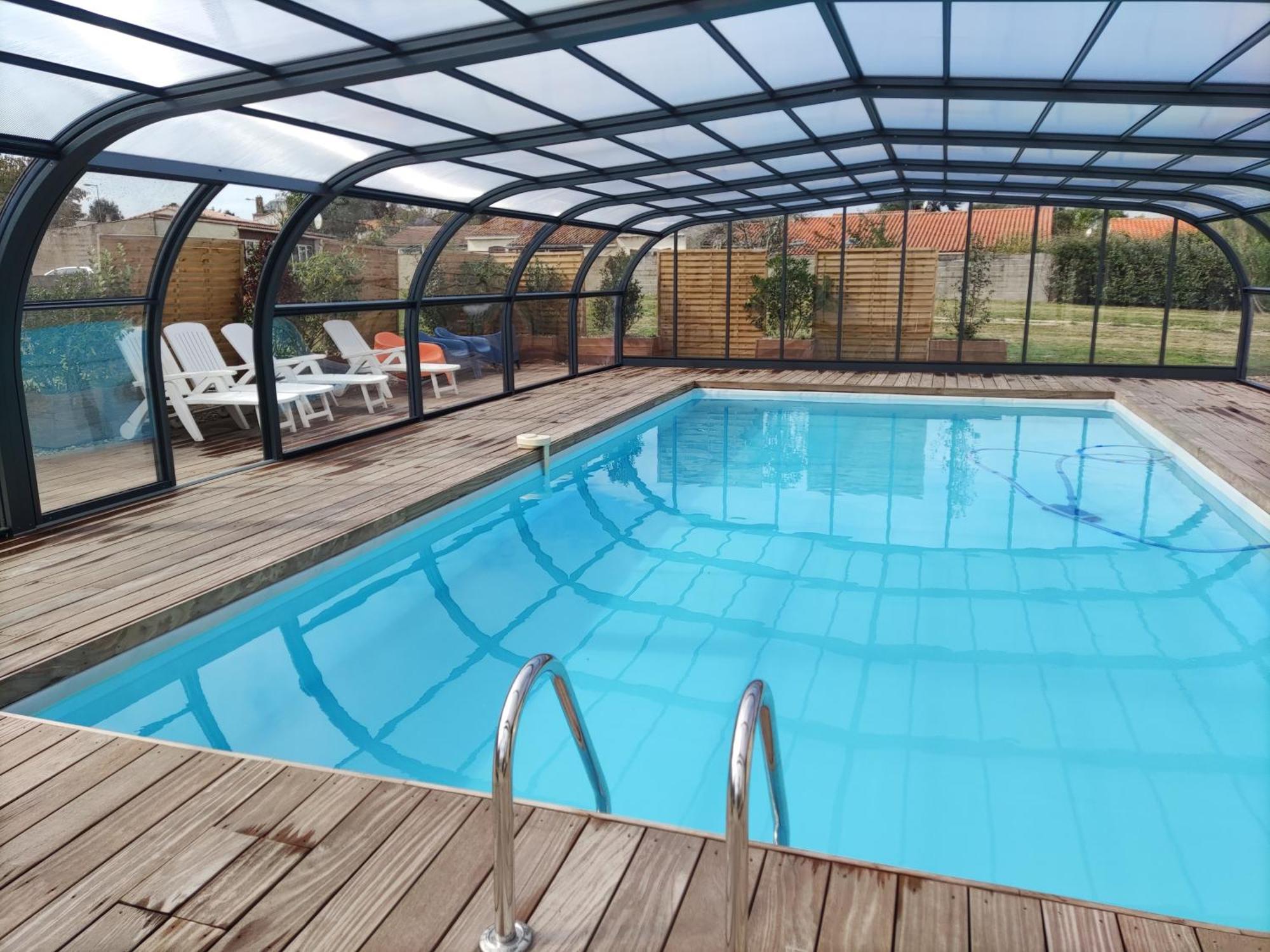 Maison Avec Piscine Privee, Proche Plage Avrille  Bagian luar foto